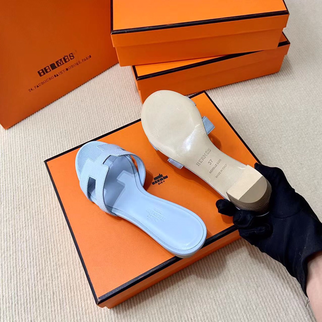 에르메스 올수공 오아시스 슬리퍼 샌들 앱송 33